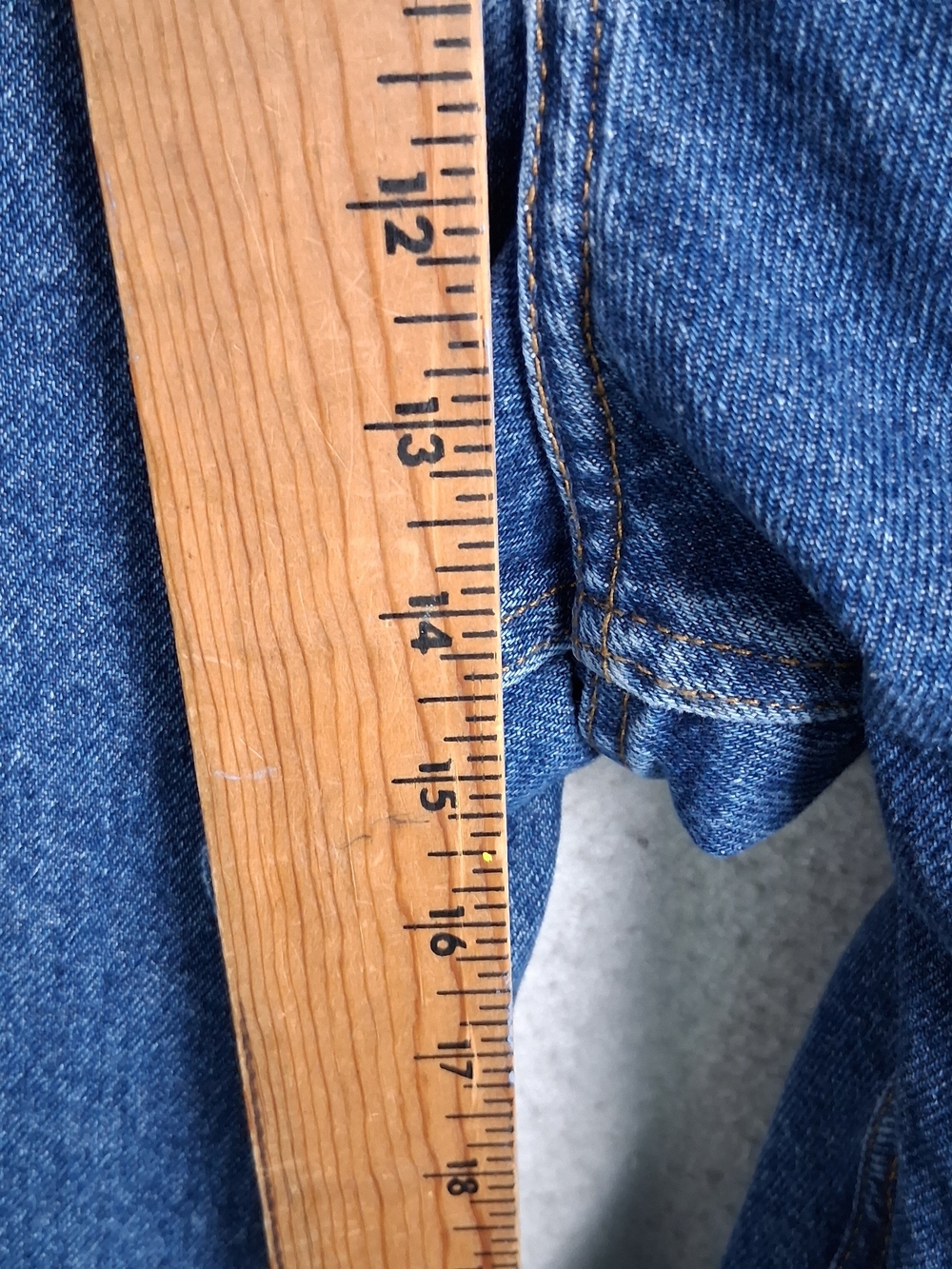 90s Vintage Eddie Bauer Womens 20 NWT Blue Denim Jeans High Rise Loose Fit Mom - Picture 14 of 16